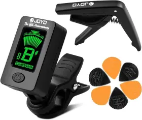 MANUFACTURER-JOYO-0JTCP-0010 JOYO Guitar Tuner Capo Picks