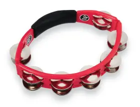 Latin Percussion 731201312516 Lp151 Cyclops Handheld Steel Tambourine Red