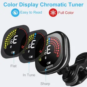 793811853148 LEKATO Guitar Tuner Rechargeable Clip Bass #2 793811853148 LEKATO Guitar Tuner Rechargeable Clip Bass #2