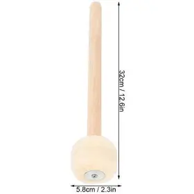 LIEBEWH4P95FRZUN72565 LIEBEWH Wool Felt Drum Mallet Stick #2