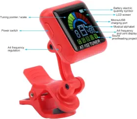 LIEBEWHSGRNX9MK182566-11 LIEBEWH Guitar Tuner Violin Usb Clip #2