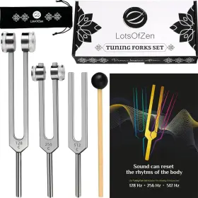 789554567534 LOTS OF ZEN Tuning Forks Healing Set Essential