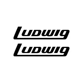 P0414B LUDWIG Block Bass Drum Decal Set