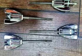 P2306AP LUDWIG Die Cast Bass Drum Claws Rods Set #3