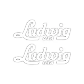 P4042 LUDWIG Script Bass Drum Decal Set