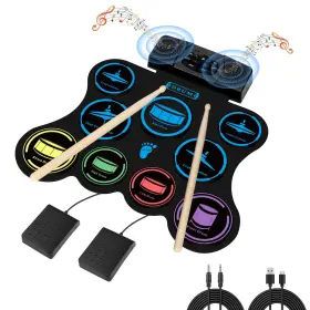 747923194798 MARRILLEY Drum Set Pad Big Roll Up Dual