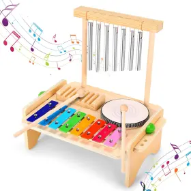 FLG-01 MDUVOZ Kids Drum Set Montessori Musical Toys Toddler