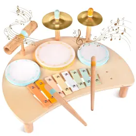 WKDS719 MEYTCCVE Toddlers Drum Set Toys Baby Xylophone