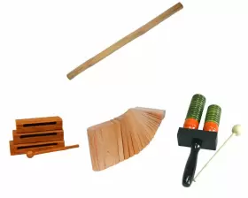 RAIN-KN10RC-BLCKR3-AGDG MID Stick Kokinko Wood Agogo Blocks