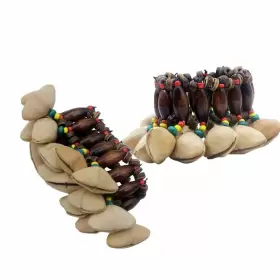 MW022-2 MOWIND African Tribal Bracelet Dora Nut Handbell Ac #3