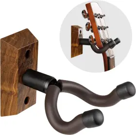 MA19N MUSO Guitar Wall Mount Zebra Wood Hanger