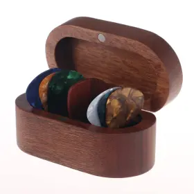 B220001-1 MYLYWOO Sapele Guitar Holder Set Rosewood Celluloid
