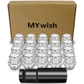 FT-LGLM-SILVER-32.6 MYWISH Lug Nuts Set Wheel