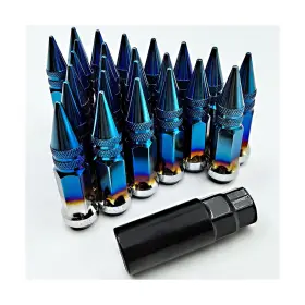 NF-6031 NETFLBT Spike Lug Nuts Baked Tall Wheel Nu NF-6031 NETFLBT Spike Lug Nuts Baked Tall Wheel Nu