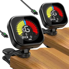 GT30-2P NEW BEE Guitar Tuner Clip Rechargeable Screen GT30-2P NEW BEE Guitar Tuner Clip Rechargeable Screen