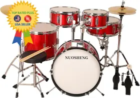 DSAD-12 NUOSHENG Junior Drum Set Cymbals Bass