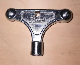 Pearl Gi823130 Vintage K-025 B Chrome Plated Ball Drum Key With Keychain Hole Vgc