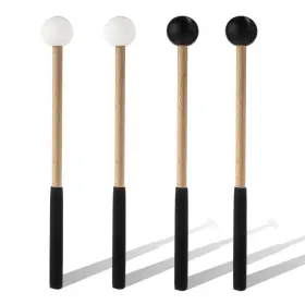 Peutier 120339 2 Pairs Xylophone Mallets 8.6 Inch Rubber Percussion Sticks With Soft