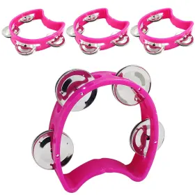 WQ20240529-002 PIUTOUYAR Pack Tambourine Pink Half Circle