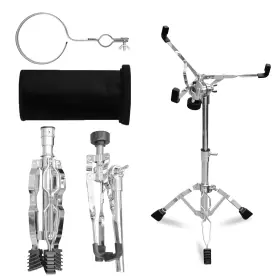 Polar Lights Rxz112556 Snare Drum Stand With Sticks Holder Electroplated Silver Plating