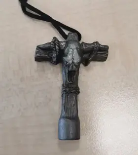 616022110766 PROMARK Wearable Drum Key Necklace Pewter Cross 616022110766 PROMARK Wearable Drum Key Necklace Pewter Cross