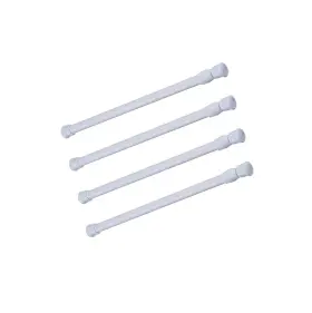 675663083389 QINNSOU Pack Rods Spring Steel Cupboard Bars