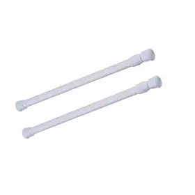 754429000218 QINNSOU Spring Curtain Rods Pack Cupboard Bars