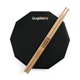 QBDP2282 QUIGBEATS Drum Pad Sticks Silent Pitch
