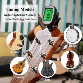 726630114398 RANCH Guitar Tuner Clip Acoustic Electric #2