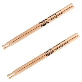 Jyad-drumsticks RAYZM Drum Sticks Solid American Hickory Wood