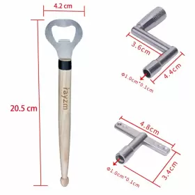 653854635494 RAYZM Standard Drum Key Motion Drumstick Beer #2