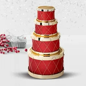 MTX62787-RDGD REGENCY INTERNATIONAL Glitter Drum Tablepiece #3 MTX62787-RDGD REGENCY INTERNATIONAL Glitter Drum Tablepiece #3