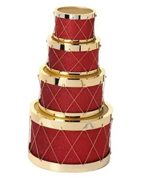 MTX62787-RDGD REGENCY INTERNATIONAL Glitter Drum Tablepiece MTX62787-RDGD REGENCY INTERNATIONAL Glitter Drum Tablepiece