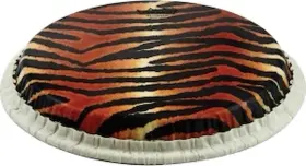 M7-1106-S6-SD007 REMO Conga Drumhead Tucked Skyndeep Tiger