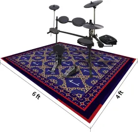 DRUM-RUG-BLUE-116-180 RV MURTS Electrical Carpet Slip Bottom #2