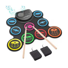 G769 SBOET Drum Set Pad Headphone Jack Roll Up