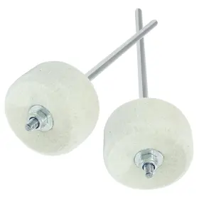 Seimneire Seimneire-dx0943-202533 White Felt Double Kick Bass Drum Pedal Beater Mallet Dual Sided Foot B