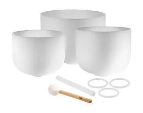 Csbsetafd SONIC ENERGY Meinl Crystal Singing Bowl Set Mallets