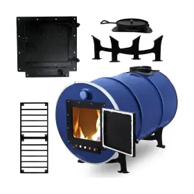 FAB-377 SONRET Barrel Wood Stove Gallon Drum Burn Kit