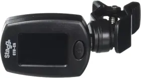 CTU-C5 STAGG Bk Backlit Clip Chromatic Tuner
