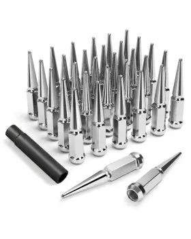 8N055C32 SUCOSO Spike Lug Nut Tall Chevy Silverado Electropla
