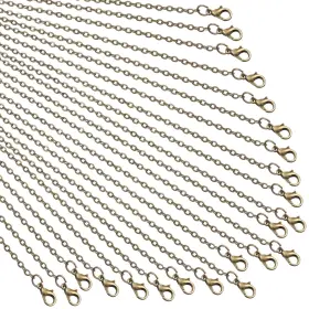 4336831216 TECUNITE Pack Link Cable Chain Necklace