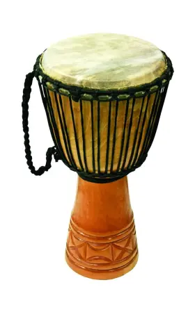 Terre 755457328909 Djembe Afrika 24 Inch Tall 10 5-11 Head