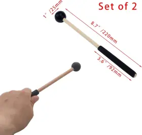 ARS1221 TIGHALL Rubber Head Percussion Mallets Sticks Tongue #3