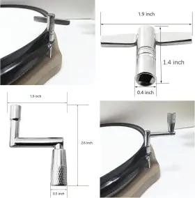 759747367272 TUOREN Pack Square Lug Drum Key Motion Tool #3 759747367272 TUOREN Pack Square Lug Drum Key Motion Tool #3