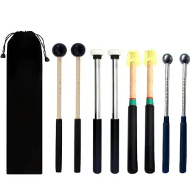 T01374 TUOREN Steel Tongue Drum Mallets Storage Bag Rubber He