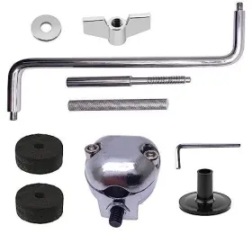 T0799 TUOREN Bass Drum Hoop Mount Cymbal Holder Clamp Rod Set #3