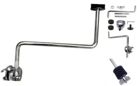 T0799 TUOREN Bass Drum Hoop Mount Cymbal Holder Clamp Rod Set