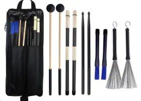 T0895 TUOREN Drumstick Bag Floor Tom Hooks Includ Drum Sticks