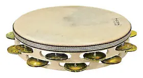 755544 TYCOON Double Row Wooden Tambourine Bright Jingles